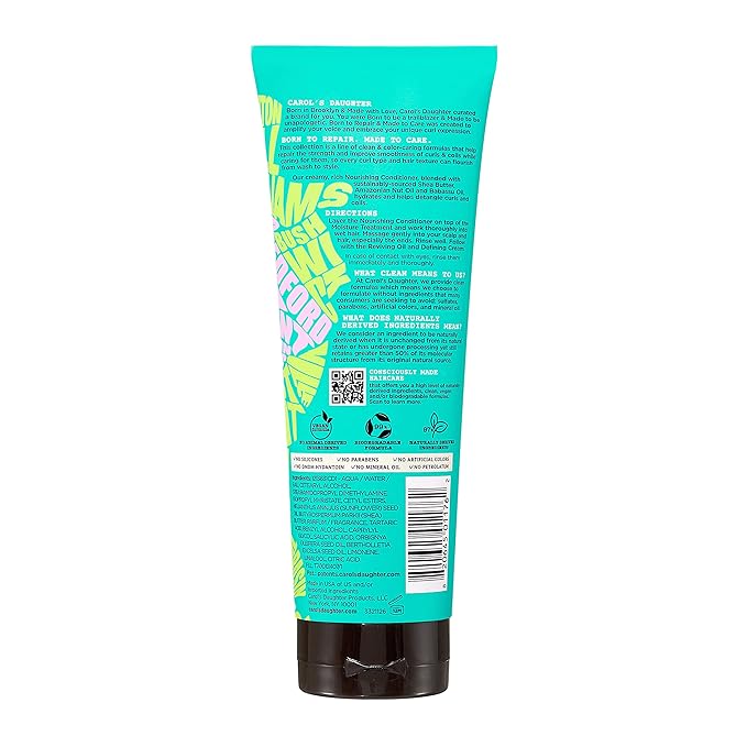 Carol's Daughter Born To Repair Nourishing Conditioner, Sulfate-Free Hair Care for Curly Hair with Shea Butter, 11 Fl Oz