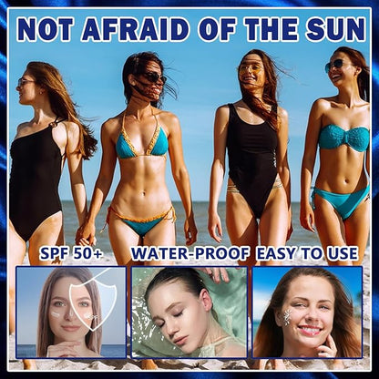 Sun Stick,Watery Sunscreen Stick for Face,Matte Long Lasting Non-Greasy SPF 50+Sunstick D