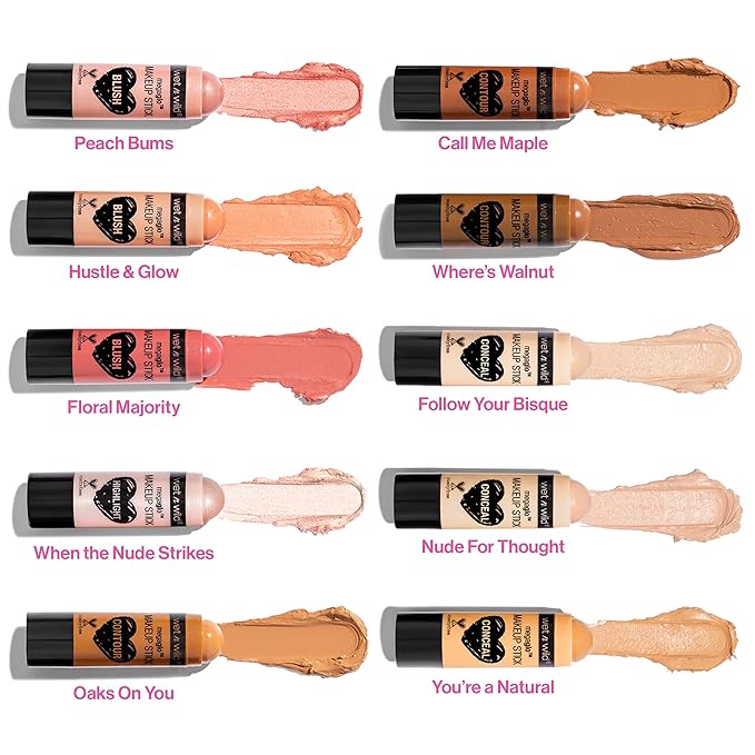 wet n wild MegaGlo Makeup Stick, Buildable Color, Floral Majority
