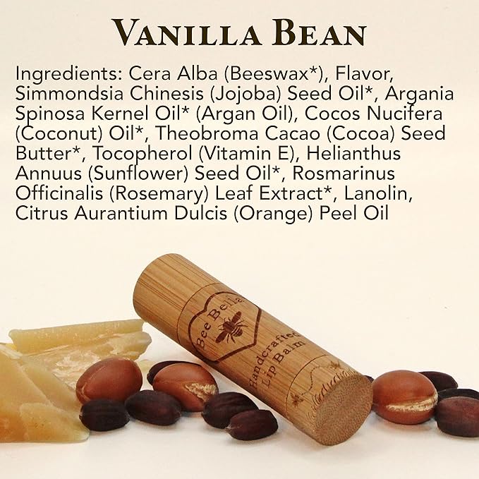 Bee Bella Lip Balm, Vanilla Bean, Organic