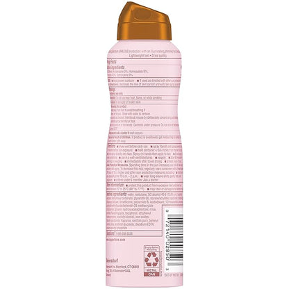 Coppertone Glow with Shimmer Sunscreen Spray SPF 50, Water Resistant Spray Sunscreen, Broad Spectrum SPF 50 Sunscreen Pack, 5 Oz Spray, Pack of 2