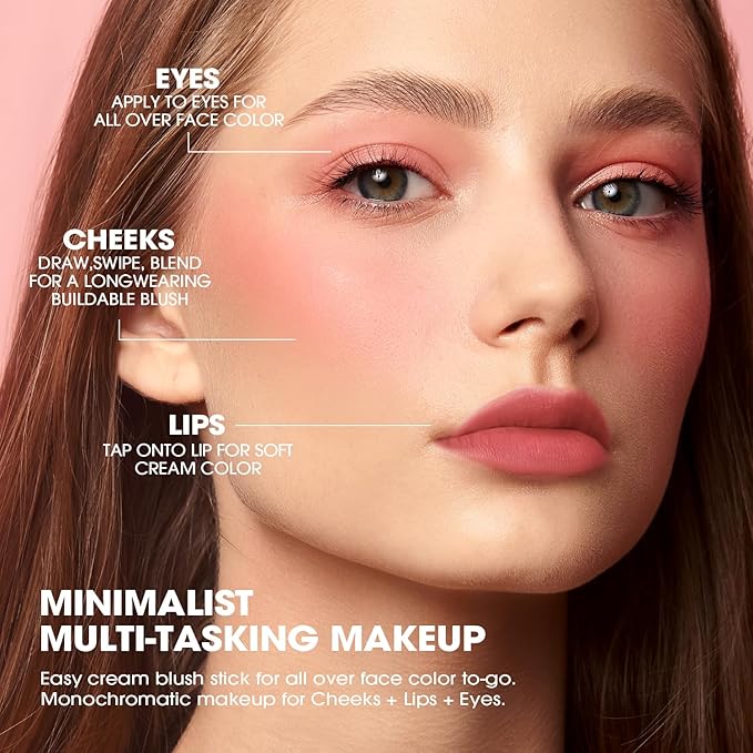 Jolilab Liquid Blush - High Pigment, Long - Lasting, Buildable Color for a Natural Glow（#1+2+3）