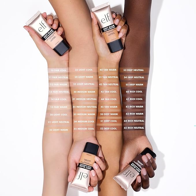 e.l.f. Soft Glam Foundation, Medium Coverage, Long-Lasting & Medium Cool