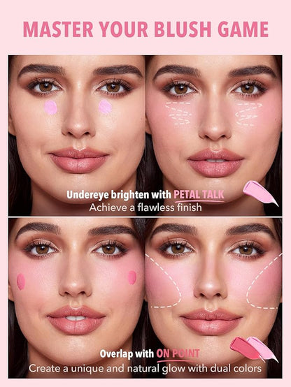 SHEGLAM Color Bloom Liquid Blush Makeup for Cheeks Petal Talk