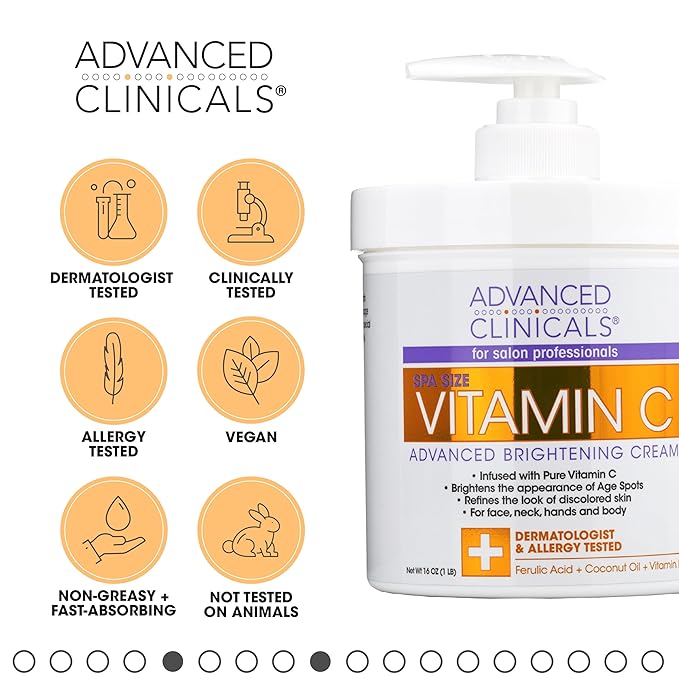 Advanced Clinicals Retinol Body Lotion + Brightening