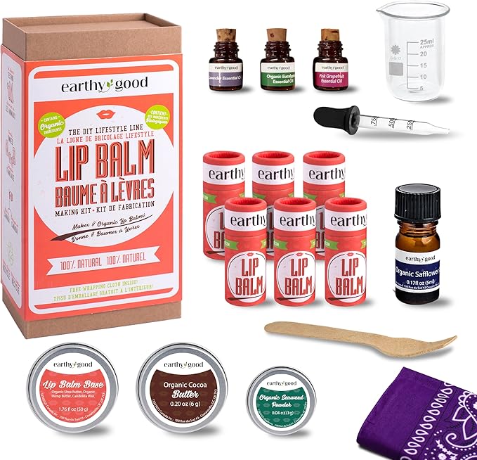 Earthy Good Organic DIY Lip Balm Naturals