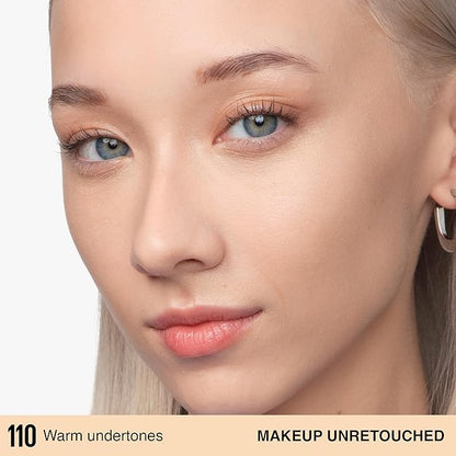 Maybelline Super Stay Lumi-Matte Foundation, Lightweight and Buildable Full Coverage Foundation Makeup For Up To 30HR Wear, 110, 1 Count