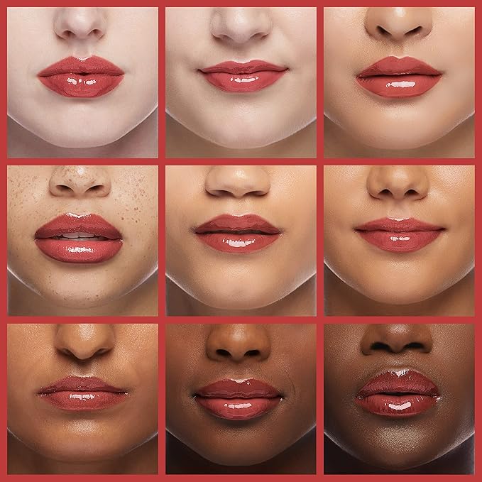 Palladio Lip Gloss, Non-Sticky Lip Gloss, Contains Vitamin E and Aloe, Offers Intense Color and Moisturization, Minimizes Lip Wrinkles, Softens Lips with Beautiful Shiny Finish, Watermelon
