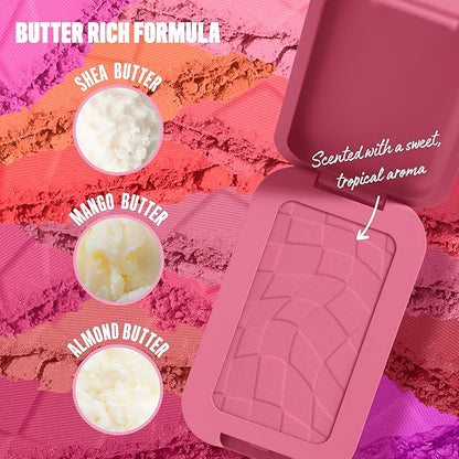 NYX PROFESSIONAL MAKEUP Buttermelt Powder Blush, Fade and The Butta