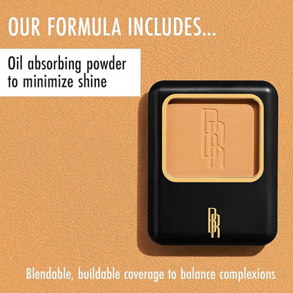 Black Radiance Natural Matte Foundation Powder, Minimizes Shine, Coffee (Deep)