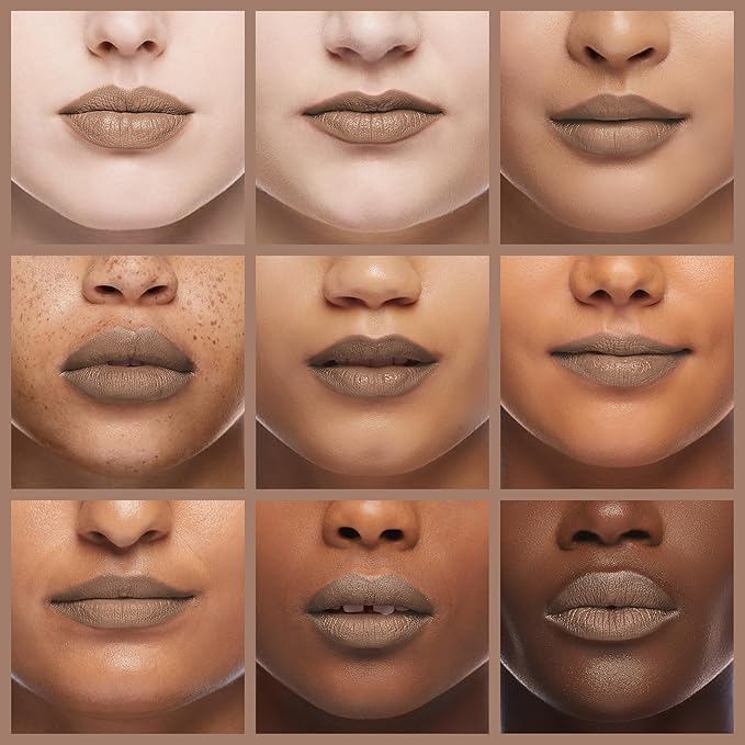 Heart Percent Dote On Mood Lip Pencil, Long-Lasting Creamy Lip Crayon Smooth Color Liner Retractable Lipstick Pencil 0.8g, #17. Taupe Beige