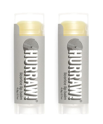 Hurraw! Licorice Lip Balm, 2 Pack: Palm