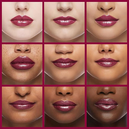 Oulac Purple Lipstick for Women with Metallic 3D Shine Lightweight Hydrating Formula, High Impact Lip Color, Vegan Beauty, Full Coverage Lip Makeup, Christmas Gifts for Women, Sugar Plum (04)