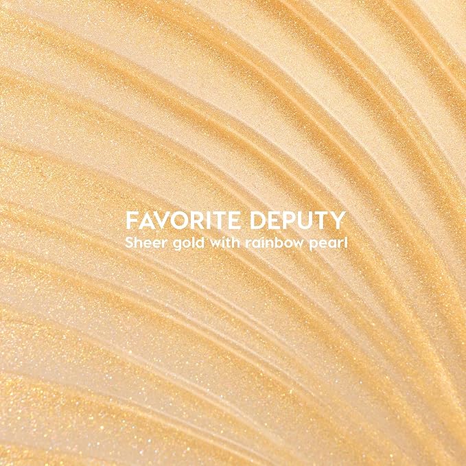 ColourPop x Toy Story Ultra Glossy Lip Gloss - High-Shine, Non-Sticky & Hydrating Lip Gloss with a Flexible Paddle Applicator - Sheer Gold with Rainbow Pearl Finish - Favorite Deputy (0.12 oz)