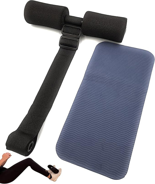 Nordic Hamstring Curl Strap with Knee Pad -