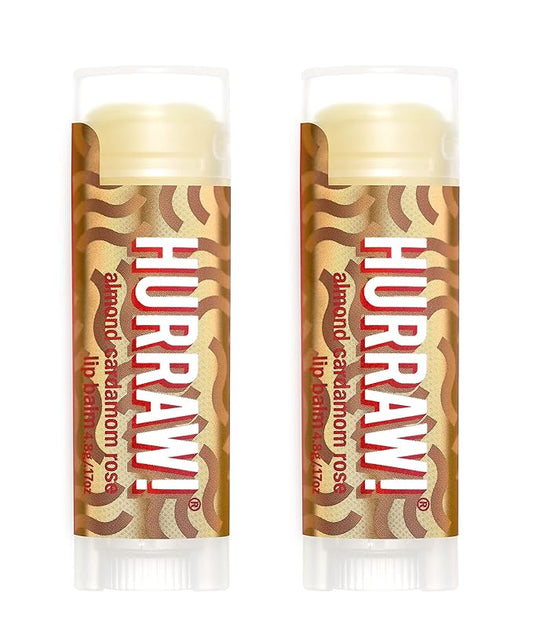 Hurraw! Almond, Cardamom, Rose (Vata) Lip Palm