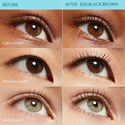 CoverGirl Lash Blast Cleantopia, Waterproof Mascara, Aloe Leaf Extract, Vitamin E & Ceramide, Gentle Formula, Volumizing, Long-Wearing, Transfer-Proof, Black/Brown, 1 Count
