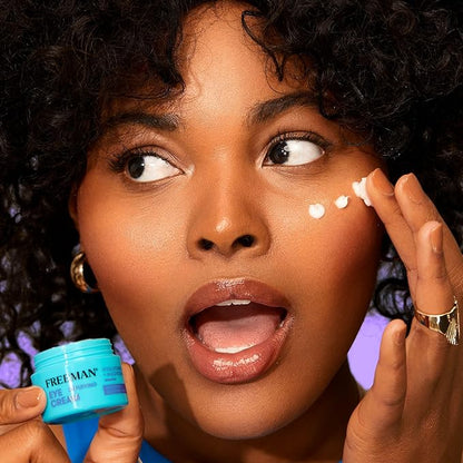 Freeman Eye Cream, Moisturizing Under Eye Cream For Dull & Tired Eyes, Brightens & Depuffs Undereye Skin, Helps Dark Circles, Infused With Magnesium & Hyaluronic Acid, 0.5 fl.oz./ 15 mL Jar