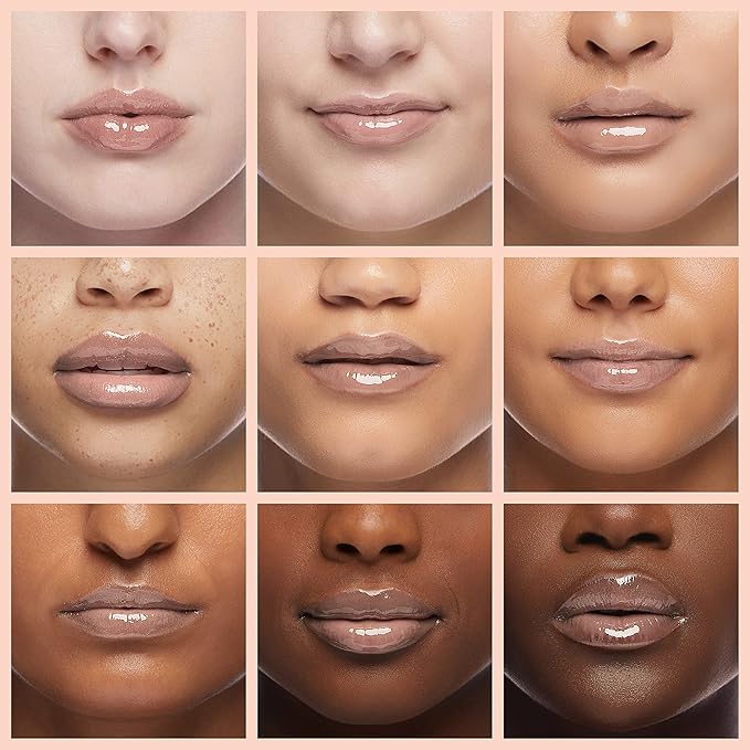 Palladio Lip Gloss, Non-Sticky Lip Gloss, Contains Vitamin E and Aloe, Offers Intense Color and Moisturization, Minimizes Lip Wrinkles, Softens Lips with Beautiful Shiny Finish, Vanilla Cupcake