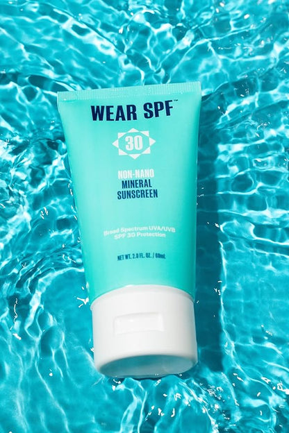 Non-Nano Mineral Sunscreen SPF 30 broad-spectrum reef-safe Zinc Oxide lotion for face and body, 2 oz