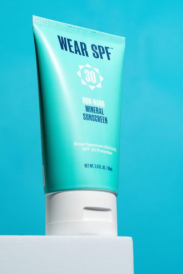 Non-Nano Mineral Sunscreen SPF 30 broad-spectrum reef-safe Zinc Oxide lotion for face and body, 2 oz